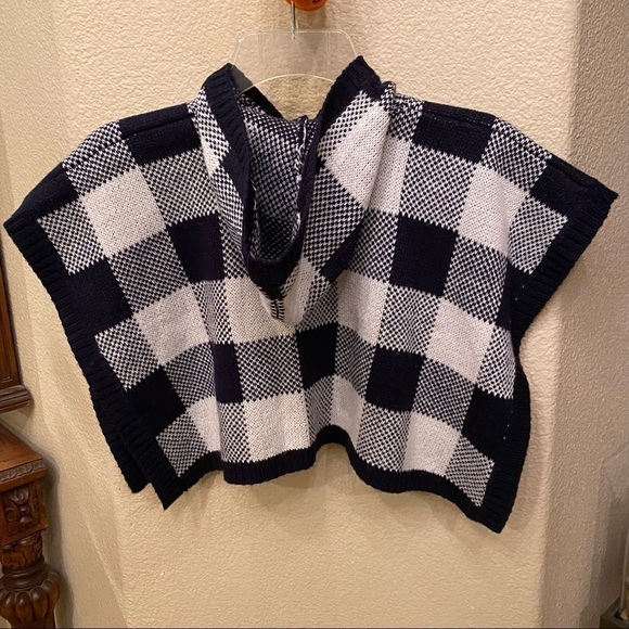 COTTON ON Kids Wool Blend Hoodie Poncho Cover-One Size - Picture 5 of 8
